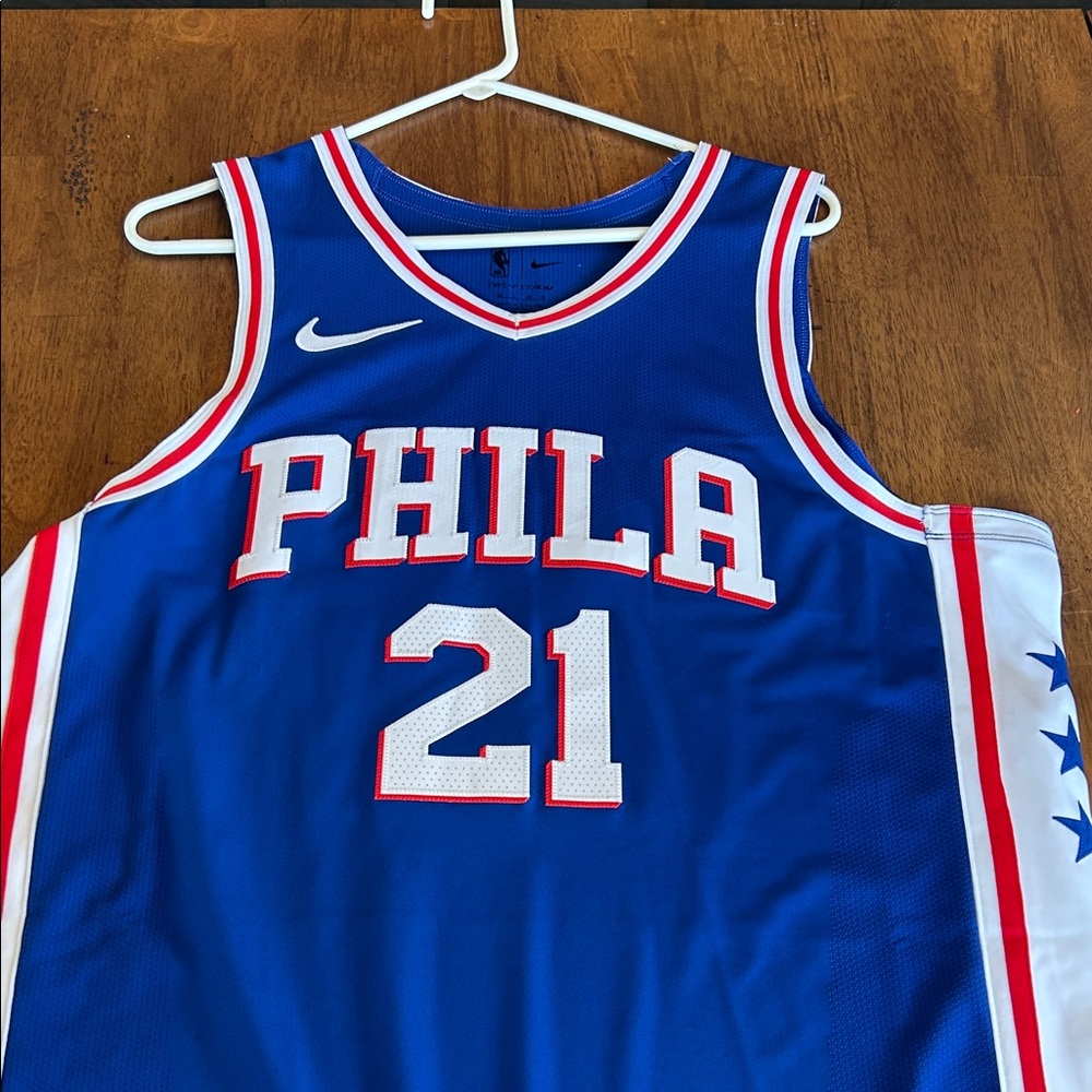 Nike Royal Blue Philadelphia Basketball Jersey